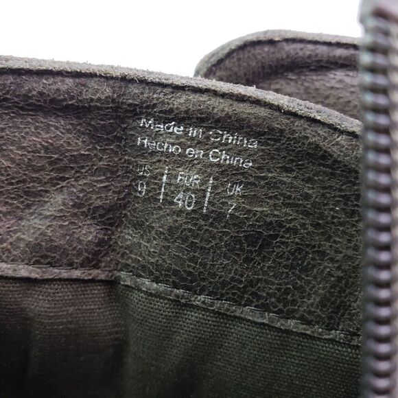 Aldo Womens Size 9 Gray Leather Fashion Hidden Wedge Zip Up Ankle Booties Shoes - Picture 12 of 12